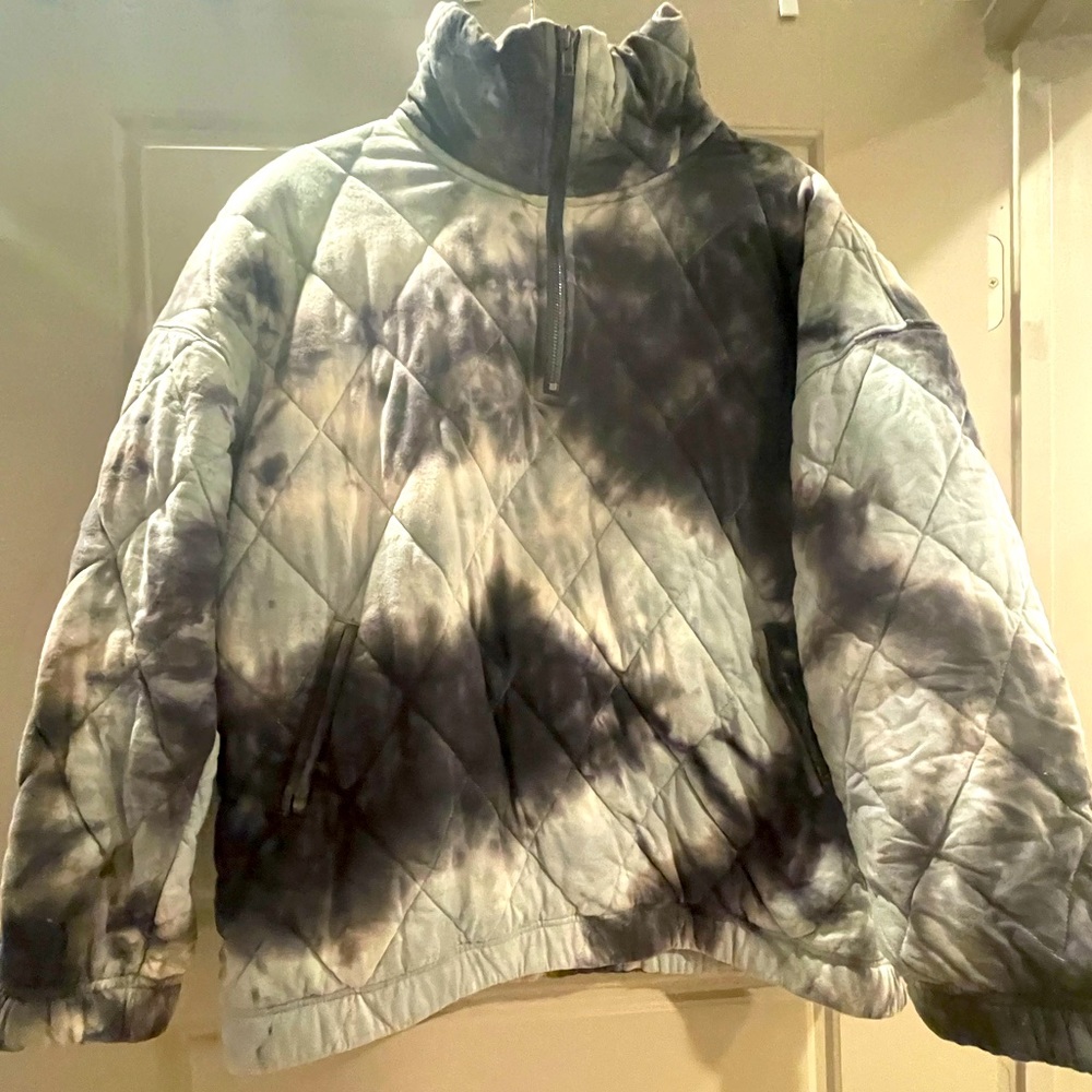 Entro Half Zip Tye Dye Sweater